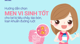 Hướng dẫn chọn men vi sinh tốt cho bé bị loạn khuẩn đường ruột