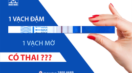 Nguyên nhân dẫn tới que thử thai 1 vạch đậm 1 vạch mờ
