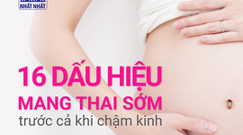 16 Dấu hiệu mang thai sớm trước cả khi chậm kinh
