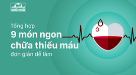 Tổng hợp 9 món ngon chữa thiếu máu đơn giản dễ làm