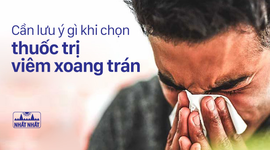 Cần lưu ý gì khi chọn thuốc trị viêm xoang trán?