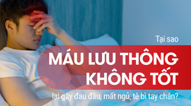 Tại sao máu lưu thông không tốt gây đau đầu mất ngủ tê bì tay chân