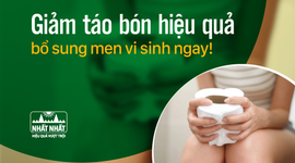 Giảm táo bón hiệu quả: Nên bổ sung men vi sinh ngay!