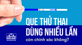Que thử thai dùng nhiều lần còn chính xác không?