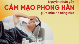 Nguyên nhân gây cảm mạo phong hàn giữa mùa hè nóng nực