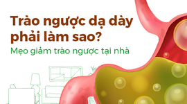 Trào ngược dạ dày phải làm sao? Mẹo giảm trào ngược tại nhà