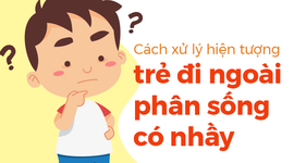 Cách xử lý hiện tượng trẻ đi ngoài phân sống có nhầy