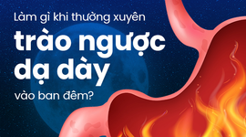 Làm gì khi thường xuyên trào ngược dạ dày ban đêm?