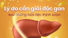 Lý do cần giải độc gan sau những bữa tiệc thịnh soạn