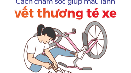 Cách chăm sóc giúp mau lành vết thương té xe