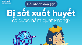 Hỏi nhanh đáp gọn: Khi bị sốt xuất huyết có được nằm quạt không?