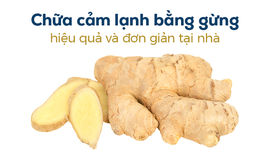Chữa cảm lạnh bằng gừng hiệu quả và đơn giản tại nhà