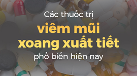 Các thuốc trị viêm mũi xoang xuất tiết phổ biến hiện nay