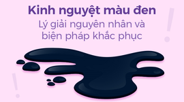 Kinh nguyệt màu đen: Lý giải nguyên nhân và biện pháp khắc phục