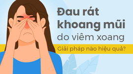 Đau rát khoang mũi do viêm xoang: Giải pháp nào hiệu quả?