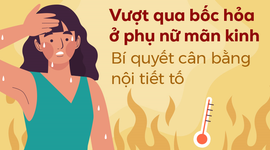 Vượt qua bốc hỏa ở phụ nữ mãn kinh: Bí quyết cân bằng nội tiết tố