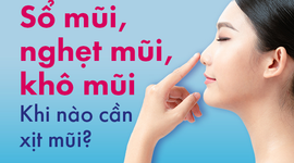Sổ mũi, nghẹt mũi, khô mũi: Khi nào cần xịt mũi?