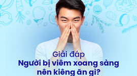 Hỏi đáp: Người bị viêm xoang sàng nên kiêng ăn gì?