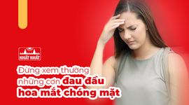 Đừng xem thường những cơn đau đầu hoa mắt chóng mặt!