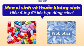 Men vi sinh và thuốc kháng sinh: Hiểu đúng để kết hợp đúng cách!