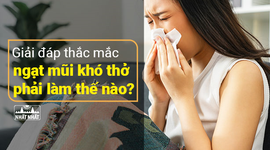 Giải đáp thắc mắc ngạt mũi khó thở phải làm thế nào?