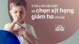 5 tiêu chí cần biết để chọn xịt họng giảm ho cho bé