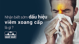 Nhận biết sớm dấu hiệu viêm xoang cấp là gì để xử lý kịp thời