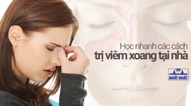 Học nhanh các cách trị viêm xoang tại nhà hiệu quả cao