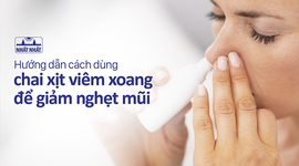 Hướng dẫn cách dùng chai xịt viêm xoang để giảm nghẹt mũi