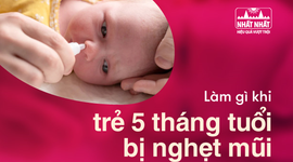 Làm gì khi trẻ 5 tháng tuổi bị nghẹt mũi thường xuyên?