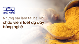 Những sai lầm tai hại khi chữa viêm loét dạ dày bằng nghệ