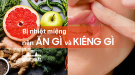 Bị nhiệt miệng nên ăn gì và kiêng gì cho mau khỏi?