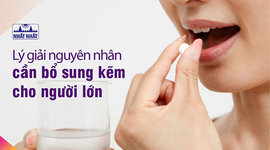 Lý giải nguyên nhân cần bổ sung kẽm cho người lớn