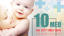 10 Tuyệt chiêu hạ sốt không dùng thuốc cho trẻ hiệu quả