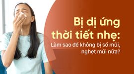 Bị dị ứng thời tiết nhẹ: Làm sao để không bị sổ mũi, nghẹt mũi nữa?