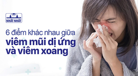 6 điểm khác nhau giữa viêm mũi dị ứng và viêm xoang