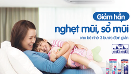 GIẢM HẲN NGHẸT MŨI, SỔ MŨI CHO BÉ NHỜ 3 BƯỚC ĐƠN GIẢN