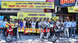 Nhất Nhất tưng bừng trao thưởng Quý 2.2015 cho Khách hàng