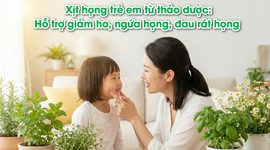 Xịt họng trẻ em từ thảo dược: Hỗ trợ giảm ho, ngứa họng, đau rát họng