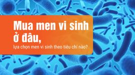 Mua men vi sinh ở đâu, lựa chọn men vi sinh theo tiêu chí nào?