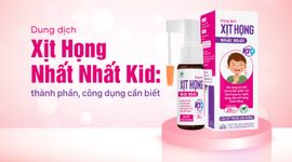 Dung dịch Xịt Họng Nhất Nhất Kid: thành phần, công dụng cần biết