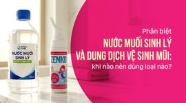 Phân biệt nước muối sinh lý và dung dịch vệ sinh mũi: khi nào nên dùng loại nào?