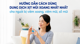 Hướng dẫn cách dùng Dung dịch Xịt Mũi Xoang Nhất Nhất cho người bị viêm xoang, viêm mũi, sổ mũi