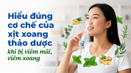 Hiểu đúng cơ chế của xịt xoang thảo dược khi bị viêm mũi, viêm xoang