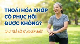 Thoái hóa khớp có phục hồi được không? câu trả lời ít người biết