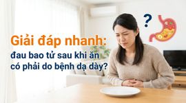 Giải đáp nhanh: đau bao tử sau khi ăn có phải do bệnh dạ dày?