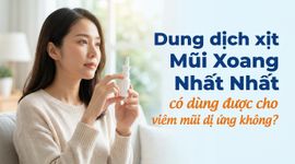Dung dịch xịt Mũi Xoang Nhất Nhất có dùng được cho viêm mũi dị ứng không?