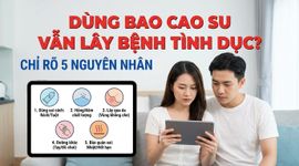 Dùng bao cao su vẫn lây bệnh tình dục? chỉ rõ 5 nguyên nhân