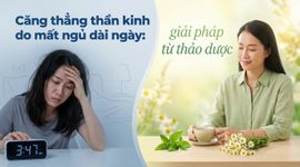 Căng thẳng thần kinh do mất ngủ dài ngày: giải pháp từ thảo dược