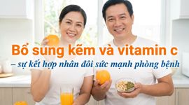 Bổ sung kẽm và vitamin c – sự kết hợp nhân đôi sức mạnh phòng bện